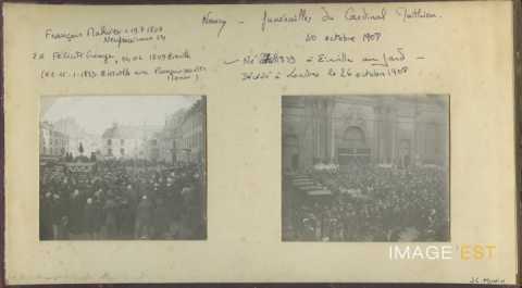 Funérailles du cardinal Mathieu (Nancy)