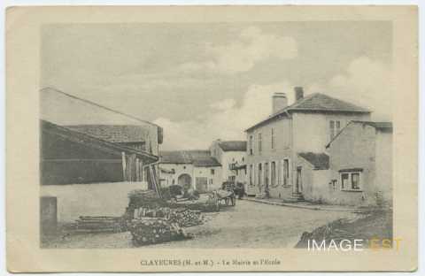 Mairie et école (Clayeures)