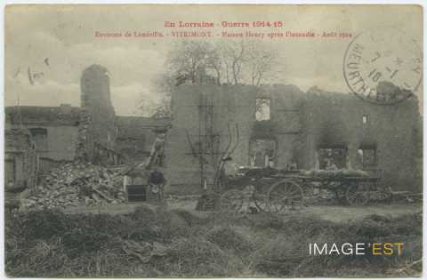 Maison Henry incendiée (Vitrimont)