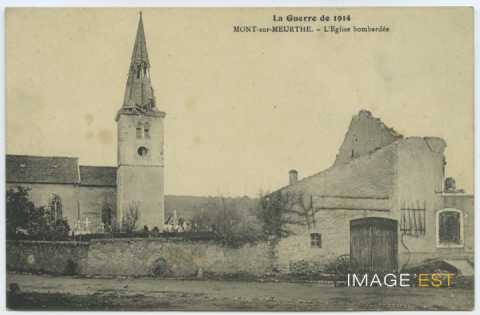 Église bombardée (Mont-sur-Meurthe)