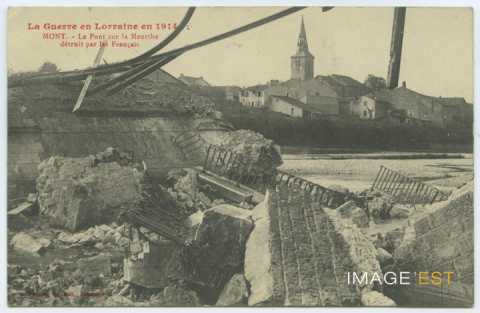 Pont détruit (Mont-sur-Meurthe)