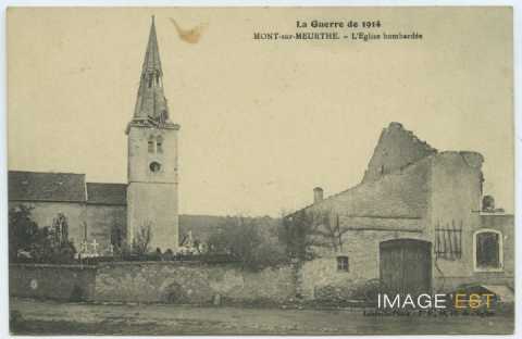 Église bombardée (Mont-sur-Meurthe)