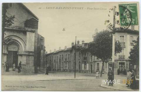 Église et place Saint-Livier (Saint-Max)