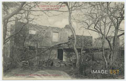 Maison incendiée (Baccarat)
