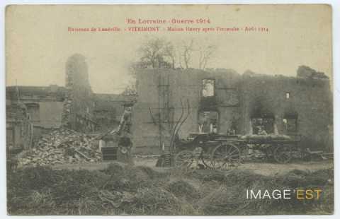 Maison Henry incendiée (Vitrimont)