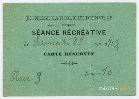 Séance récréative (Einville)