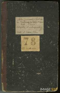 Page de couverture du manuscrit Morius 78