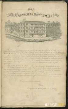 Ancien lavoir de la Porte-Neuve (manuscrit Morius 78)
