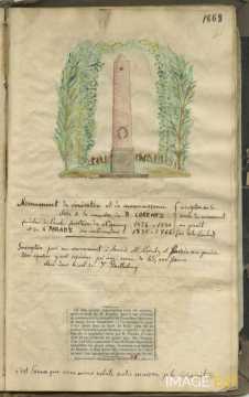 Monument à la mémoire de Bernard Lorentz (manuscrit Morius 84)