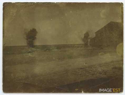 Explosion d'un obus (Viéville-en-Haye)