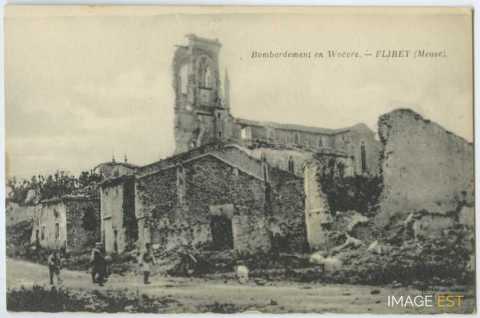 Maisons et église en ruine (Flirey)