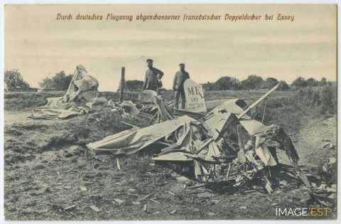 Avion biplan détruit (Essey-et-Maizerais)