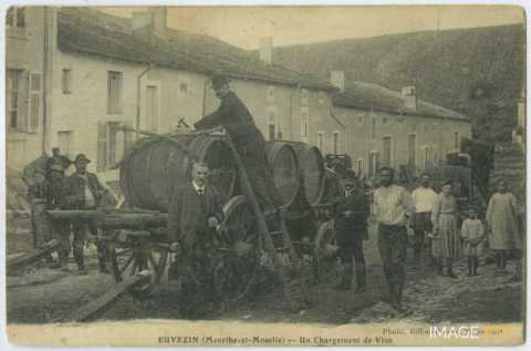 Chargement de tonneaux (Euvezin)
