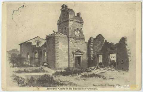 Église détruite (Saint-Baussant)