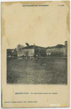 Explosion d'un obus (Bernécourt)