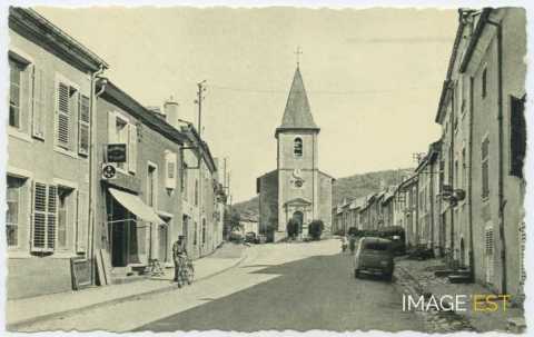 Rue de Nancy et église (Maron)