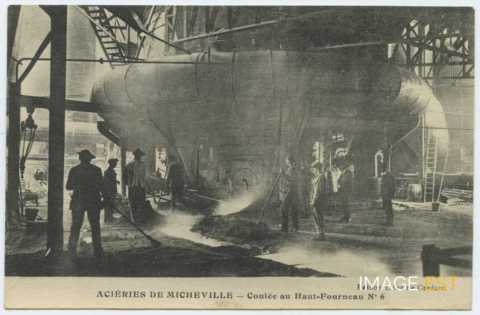 Coulée au haut fourneau (Audun-le-Tiche)