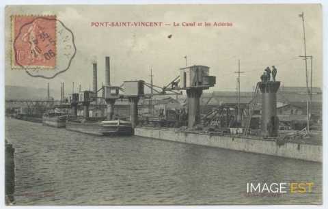 Canal et aciéries (Pont-Saint-Vincent)
