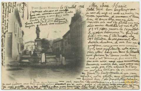 Place de la Fontaine (Pont-Saint-Vincent)
