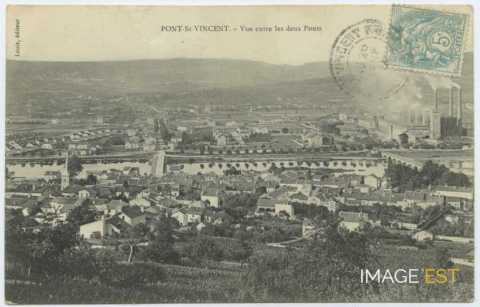 Les deux ponts (Pont-Saint-Vincent)