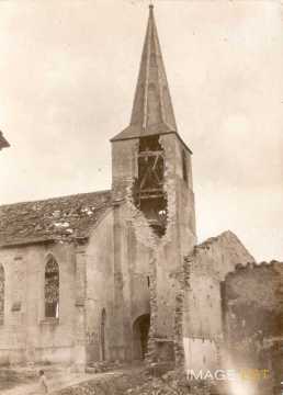 Clocher bombardé  (Maixe)