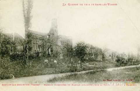 Maisons incendies (Saulcy-sur-Meurthe)