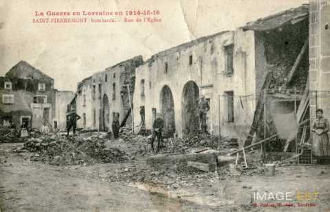 Saint-Pierremont bombardé  (Vosges)