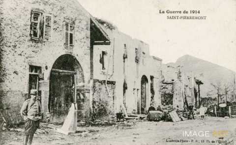 Saint-Pierremont bombardé  (Vosges)