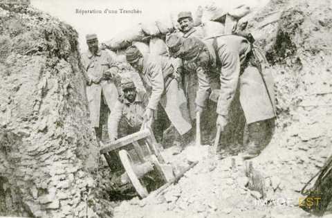 Réparation d'une tranchée  (Lorraine)