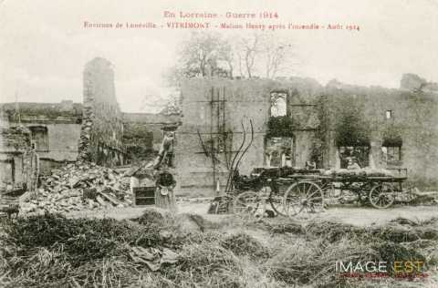 Maison Henry incendiée  (Vitrimont)