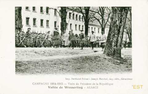 Raymond Poincaré  à Wesserling (Haut-Rhin)