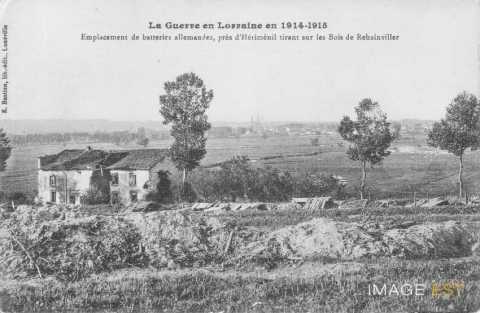 Emplacement d'une batterie allemande (Hériménil)