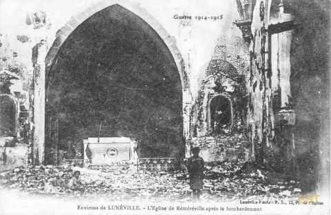 Réméréville en ruines (Meurthe-et-Moselle)