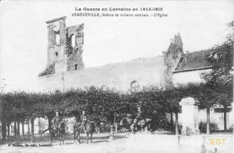 Réméréville en ruines (Meurthe-et-Moselle)