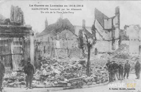 Raon-l'Étape bombardée  (Vosges)