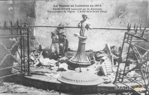 Eglise bombardée  (Raon-l'Étape)