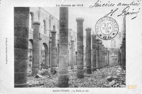Les Halles détruites (Raon-l'Étape)