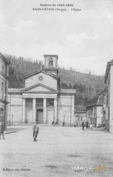 Raon-l'Étape bombardée  (Vosges)