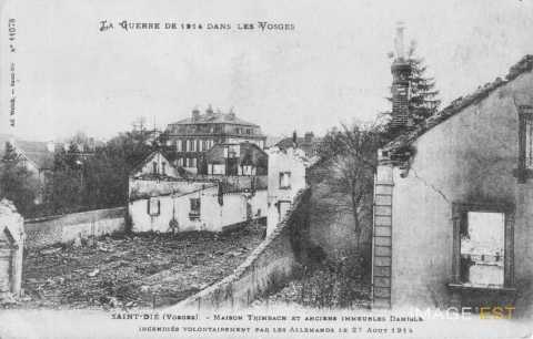 Maison incendiée  (Saint-Dié-des-Vosges)