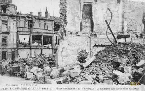 Magasin des Nouvelles Galeries en ruines (Verdun)