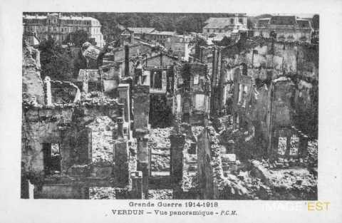 Verdun en ruines (Meuse)