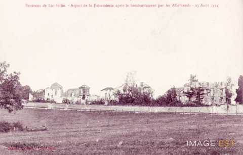Ferme de la Faisanderie détruite (Lunéville)