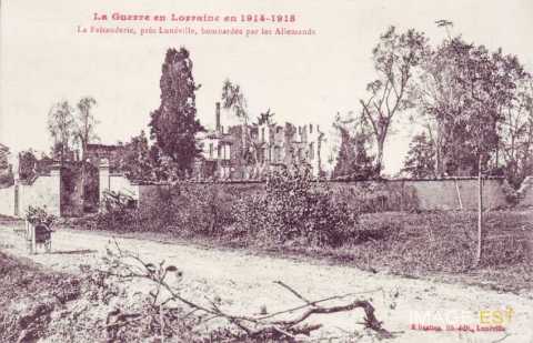 Ferme de la Faisanderie détruite (Lunéville)