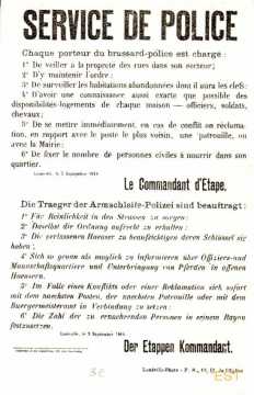 Affiche de la Première Guerre mondiale (Lunéville)