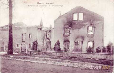 Ferme Berg  détruite (Lunéville)
