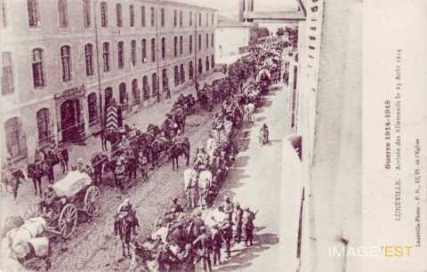 Arrivée  des troupes allemandes (Lunéville)