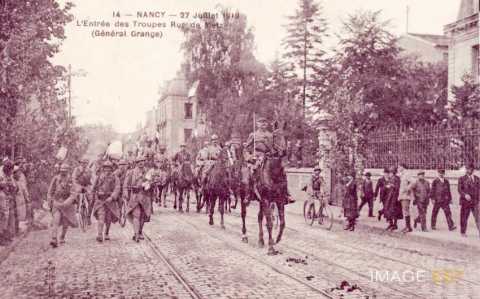 Rentrée  du XXe corps d'armée  (Nancy)