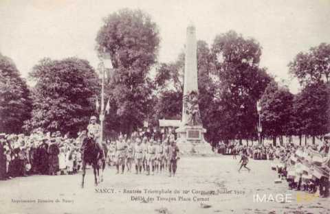 Rentrée  du XXe corps d'armée  (Nancy)