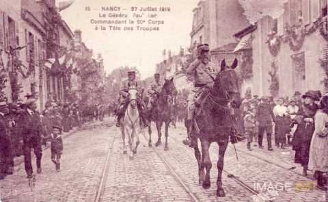 Rentrée  du XXe corps d'armée  (Nancy)
