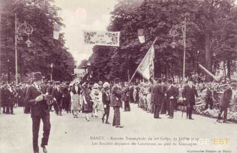 Rentrée  du XXe corps d'armée  (Nancy)